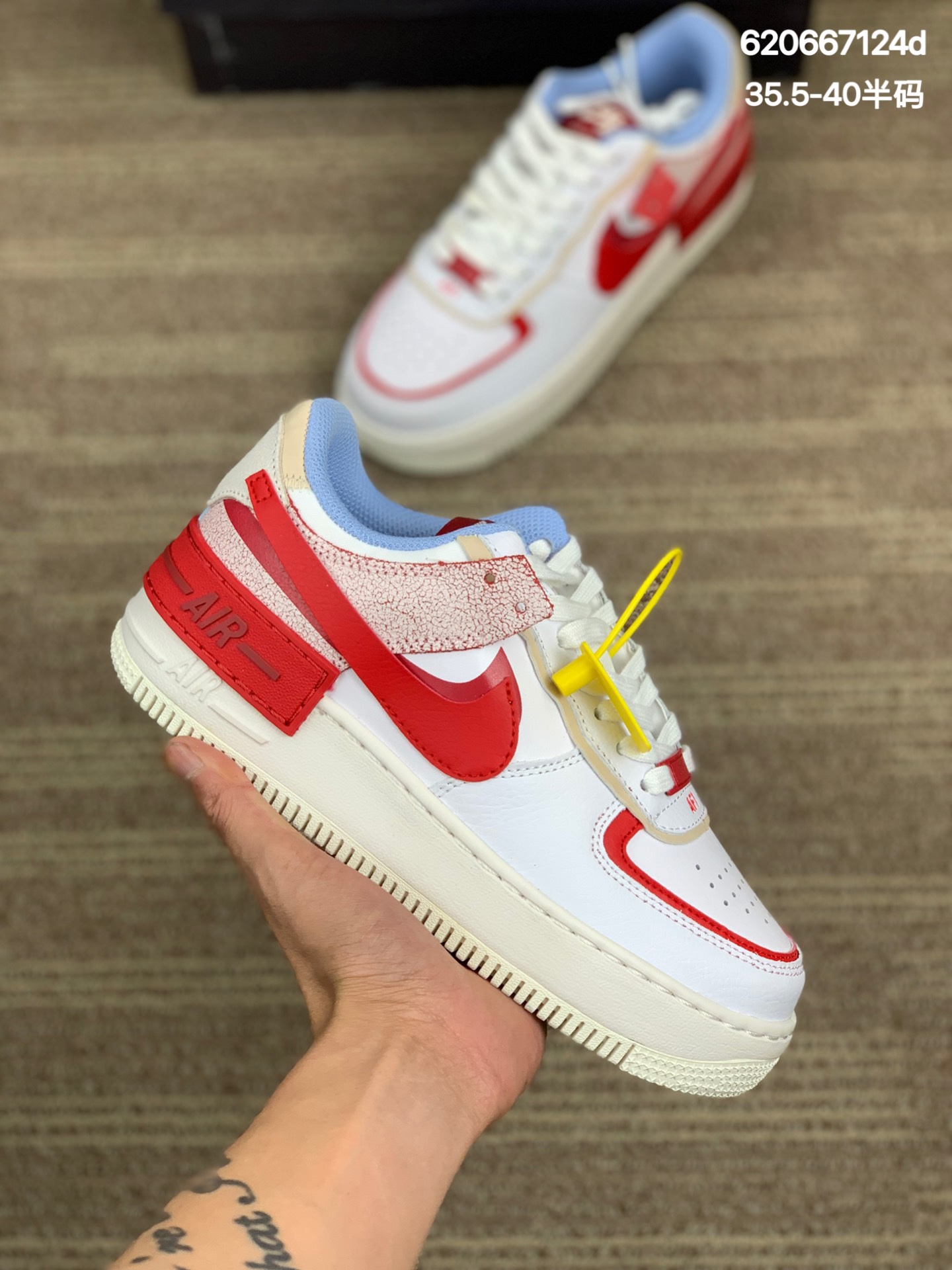 
独家最强马卡龙版本出货 区别市面所有版本‼Nike Air Force 1 Shadow 轻量增高低帮百搭板鞋