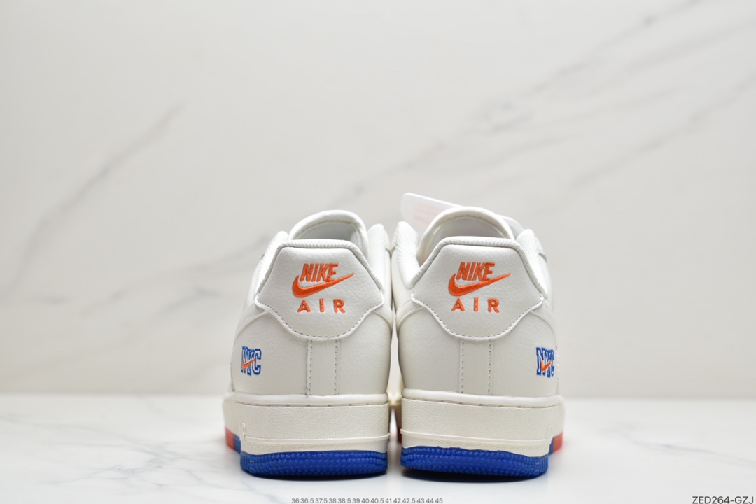 260 耐克Nike Air Force 1 Low ’07 “米蓝橙”纽约城市限定低帮空军一号休闲板鞋  CT1989-105