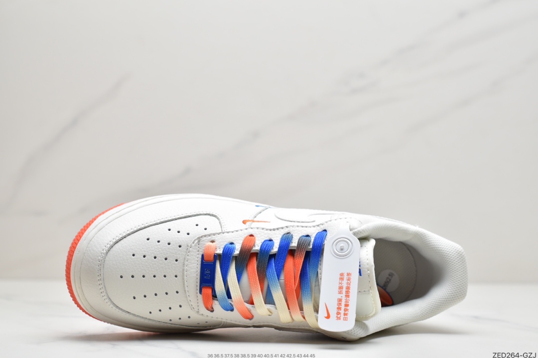 260 耐克Nike Air Force 1 Low ’07 “米蓝橙”纽约城市限定低帮空军一号休闲板鞋  CT1989-105