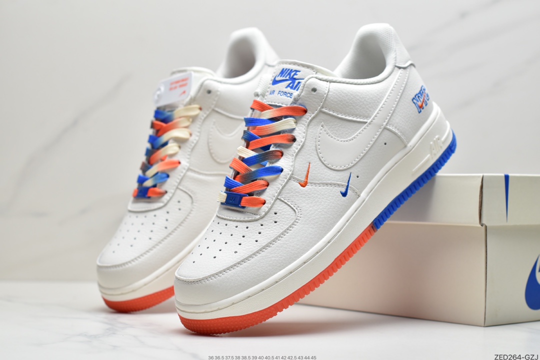 260 耐克Nike Air Force 1 Low ’07 “米蓝橙”纽约城市限定低帮空军一号休闲板鞋  CT1989-105