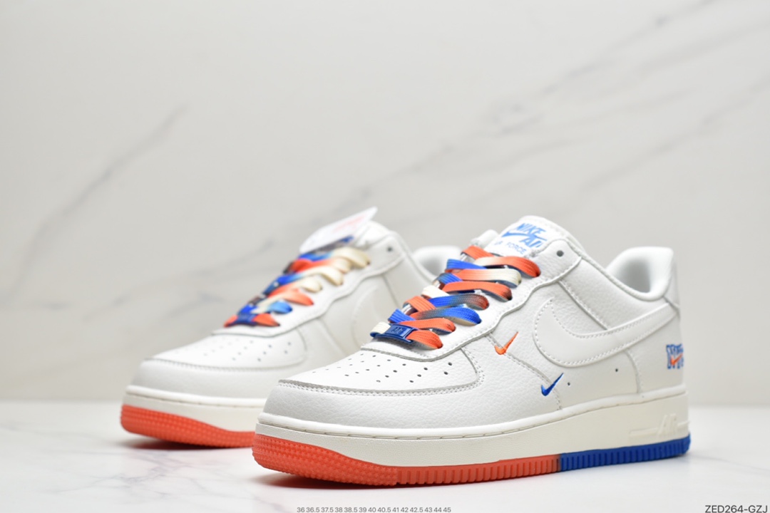 260 耐克Nike Air Force 1 Low ’07 “米蓝橙”纽约城市限定低帮空军一号休闲板鞋  CT1989-105