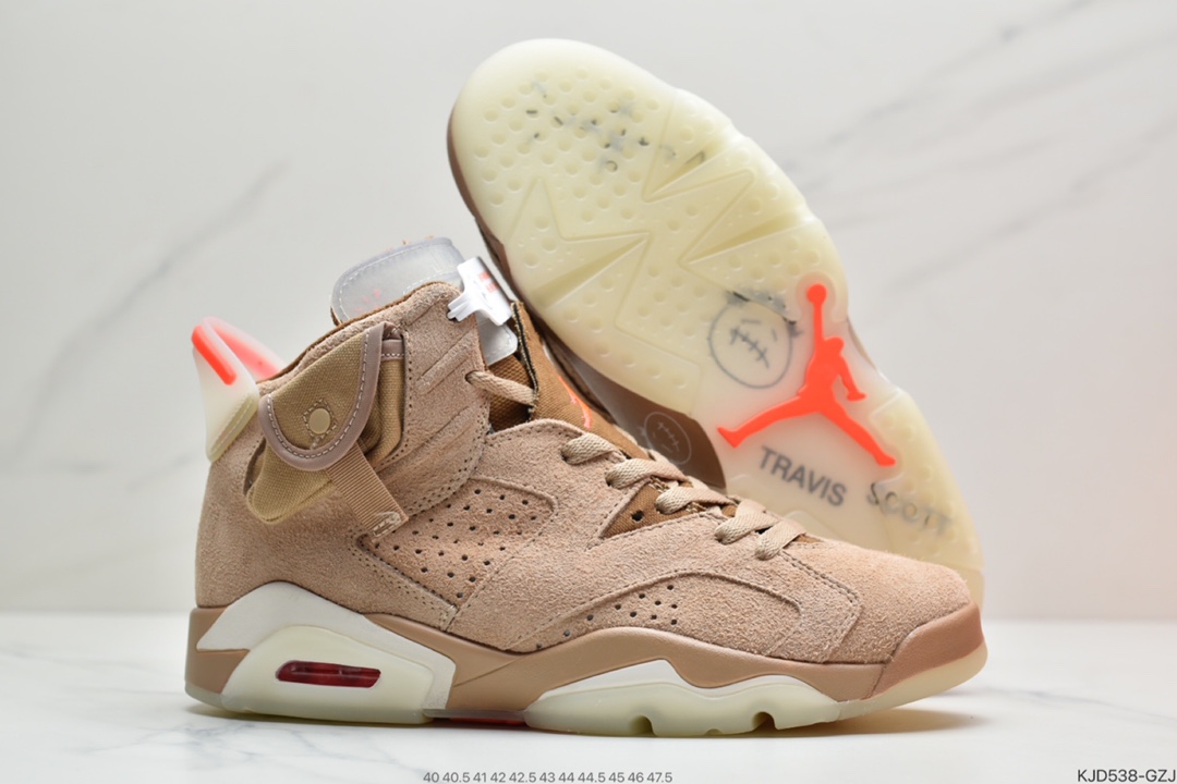 450 Travis Scott Air Jordan 6 British Khaki 全新的 Travis Scott x Air Jordan 6  DH0690-200