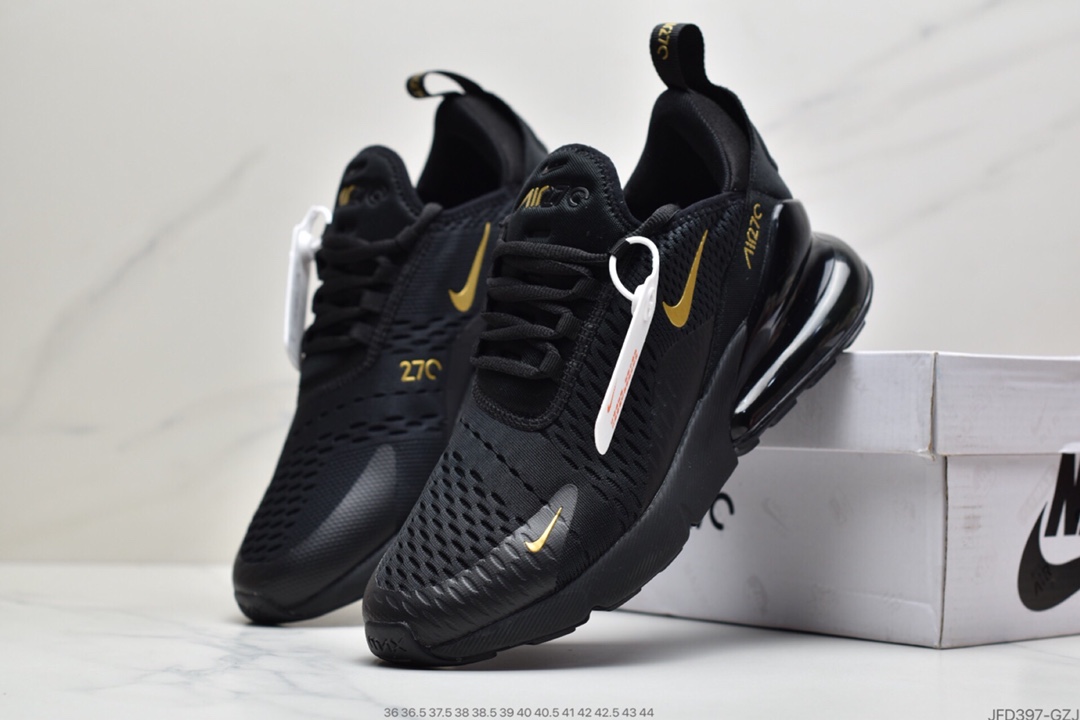 170 耐克Nike NIKE AIR MAX 270 FLYKNIT 混合科技 透气后掌半气垫慢跑鞋