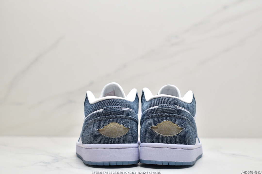 190 Nike Air Jordan 1 Retro Low”CA Denim/White-Sport Red”AJ1乔丹一代低帮经典复古文化休闲运动篮球鞋“丹宁牛仔315921-141