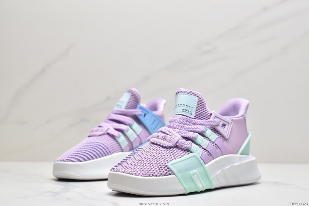 170 阿迪达斯 三叶草新品 Adidas EQT Basketball ADV 系列街头篮球短筒针织慢跑鞋