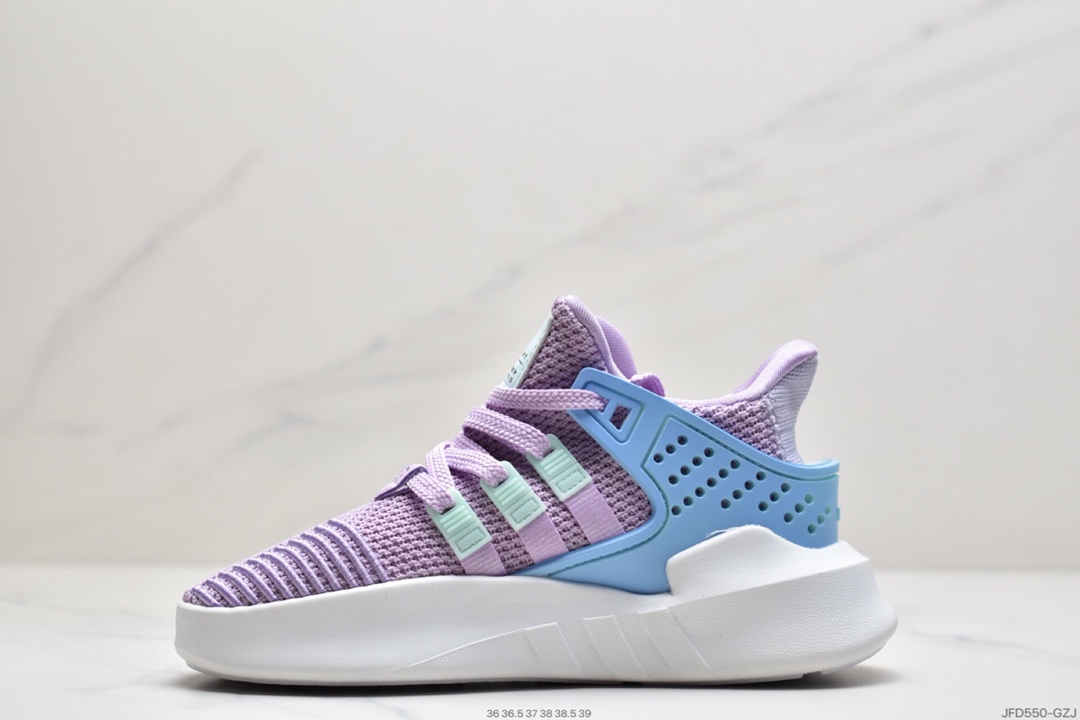 170 阿迪达斯 三叶草新品 Adidas EQT Basketball ADV 系列街头篮球短筒针织慢跑鞋