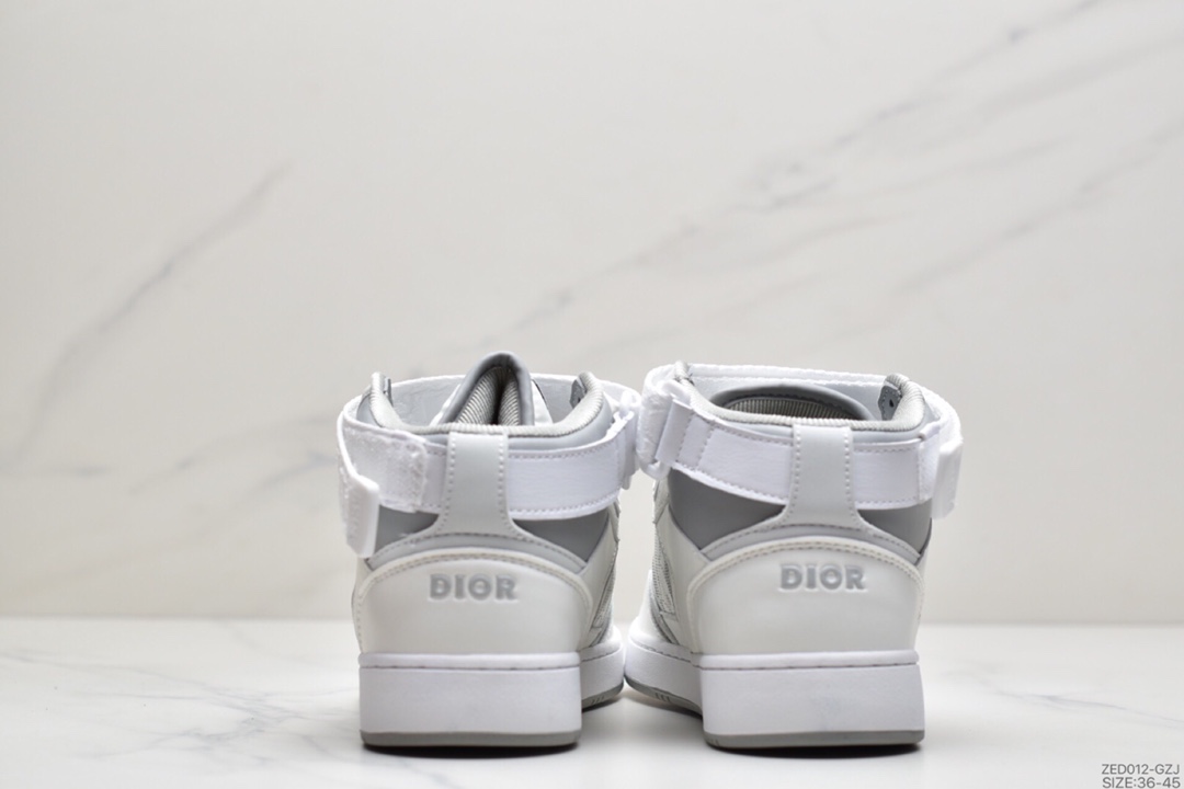 260 Dior迪奥 B28 Oblique Galaxy Low Top Sneakers B28高帮系列复古百搭运动休闲板鞋“浅灰黑夜蓝刺绣CD重影”3SN272ZIR_2801