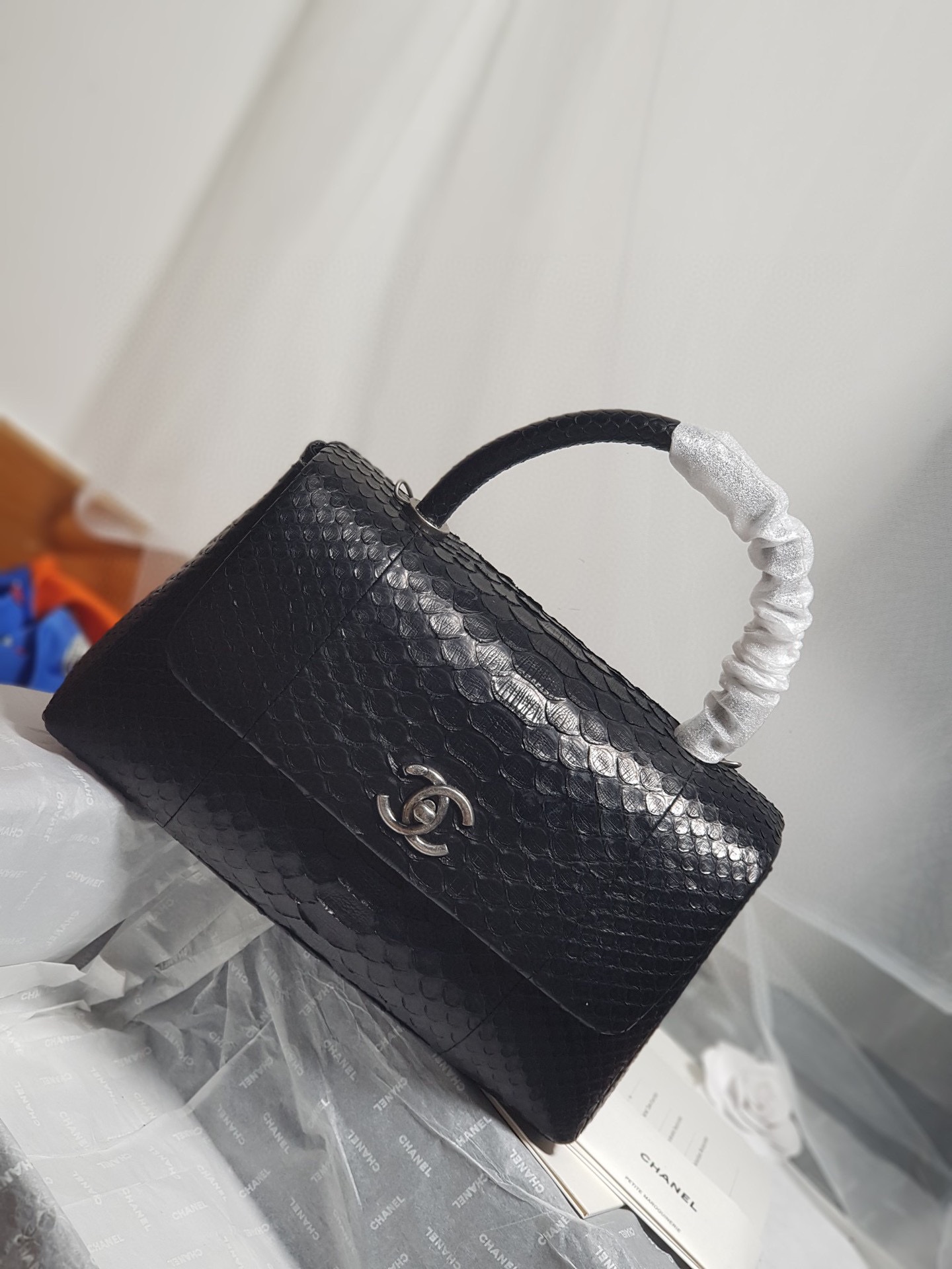 Chanel Classic Flap Bag Crossbody & Shoulder Bags Lambskin Sheepskin Snake Skin