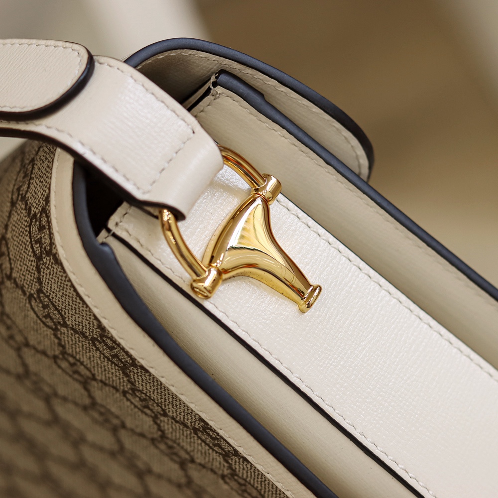 Gucci Horsebit 1955马鞍包 602204白色