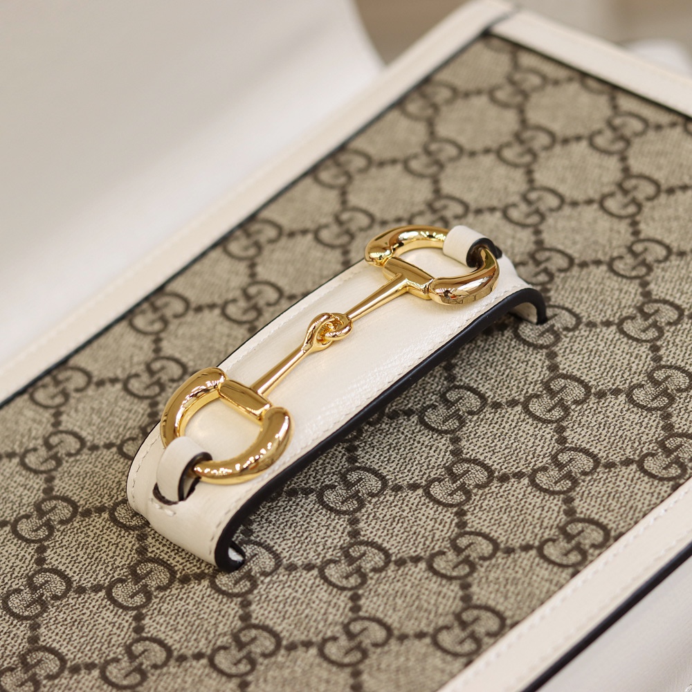 Gucci Horsebit 1955马鞍包 602204白色