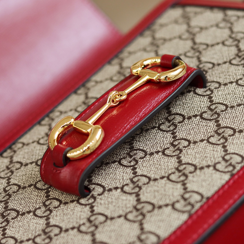Gucci Horsebit 1955马鞍包 602204红色