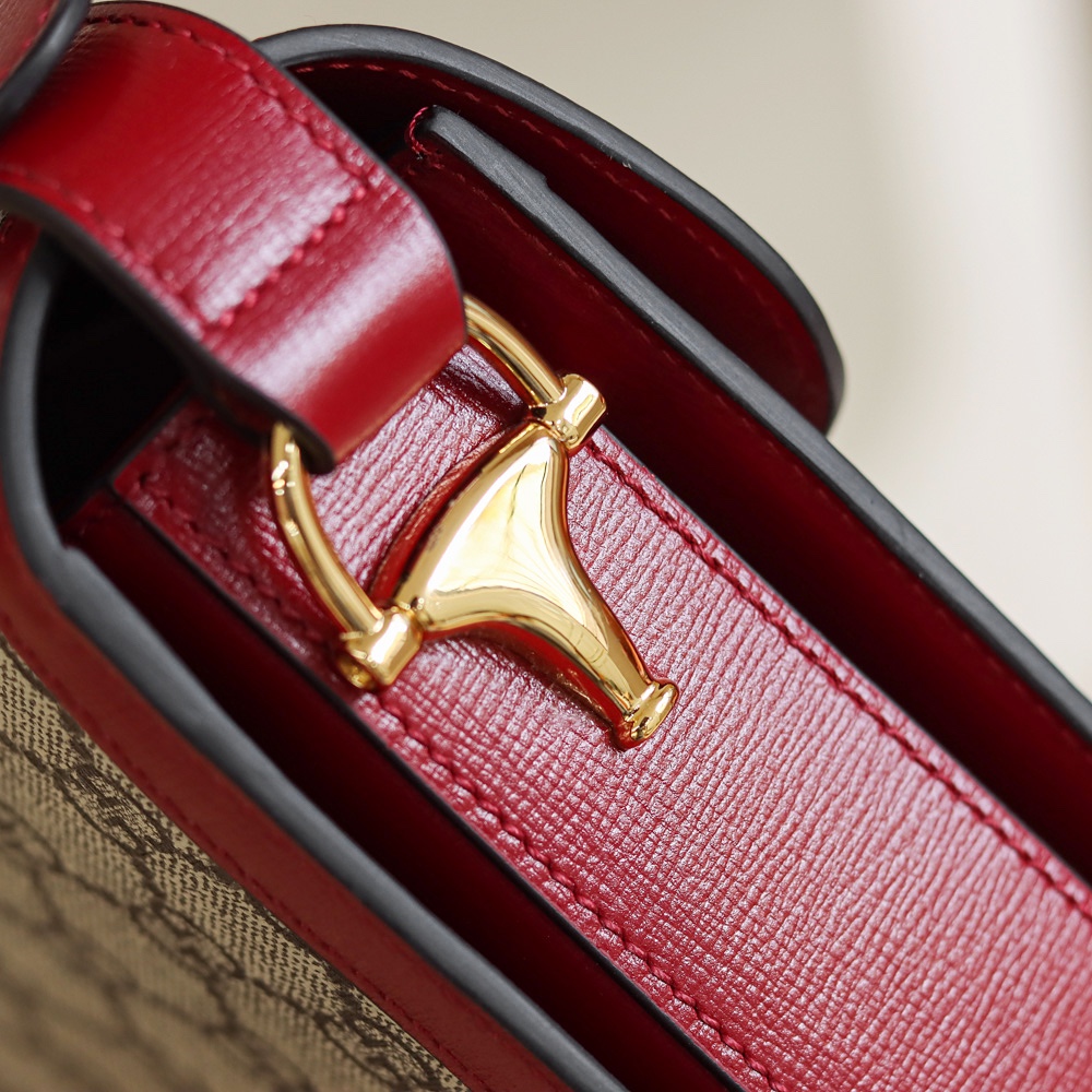 Gucci Horsebit 1955马鞍包 602204红色