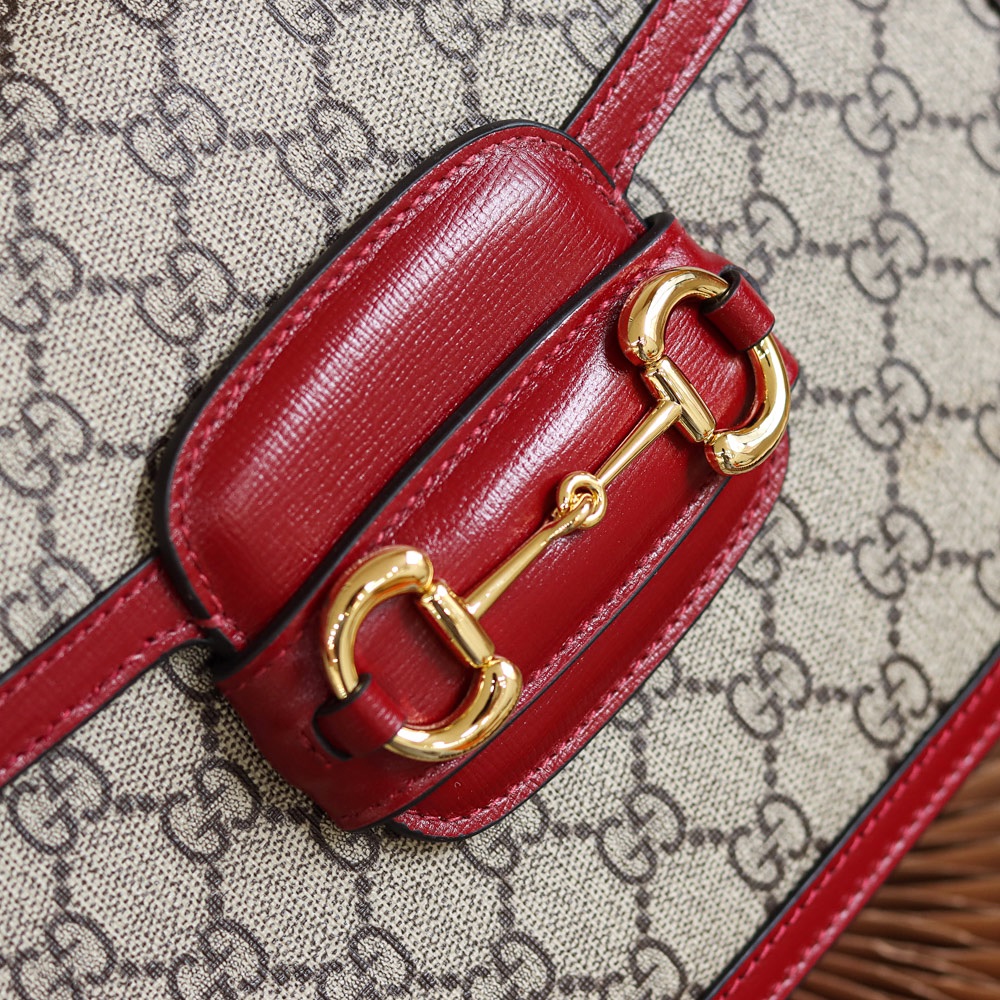 Gucci Horsebit 1955马鞍包 602204红色