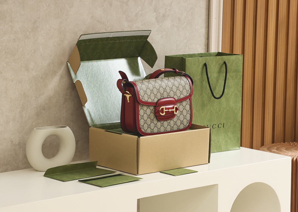 Gucci Horsebit 1955马鞍包 602204红色
