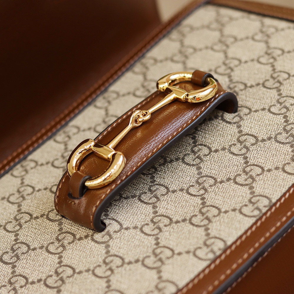 Gucci Horsebit 1955马鞍包 602204棕色
