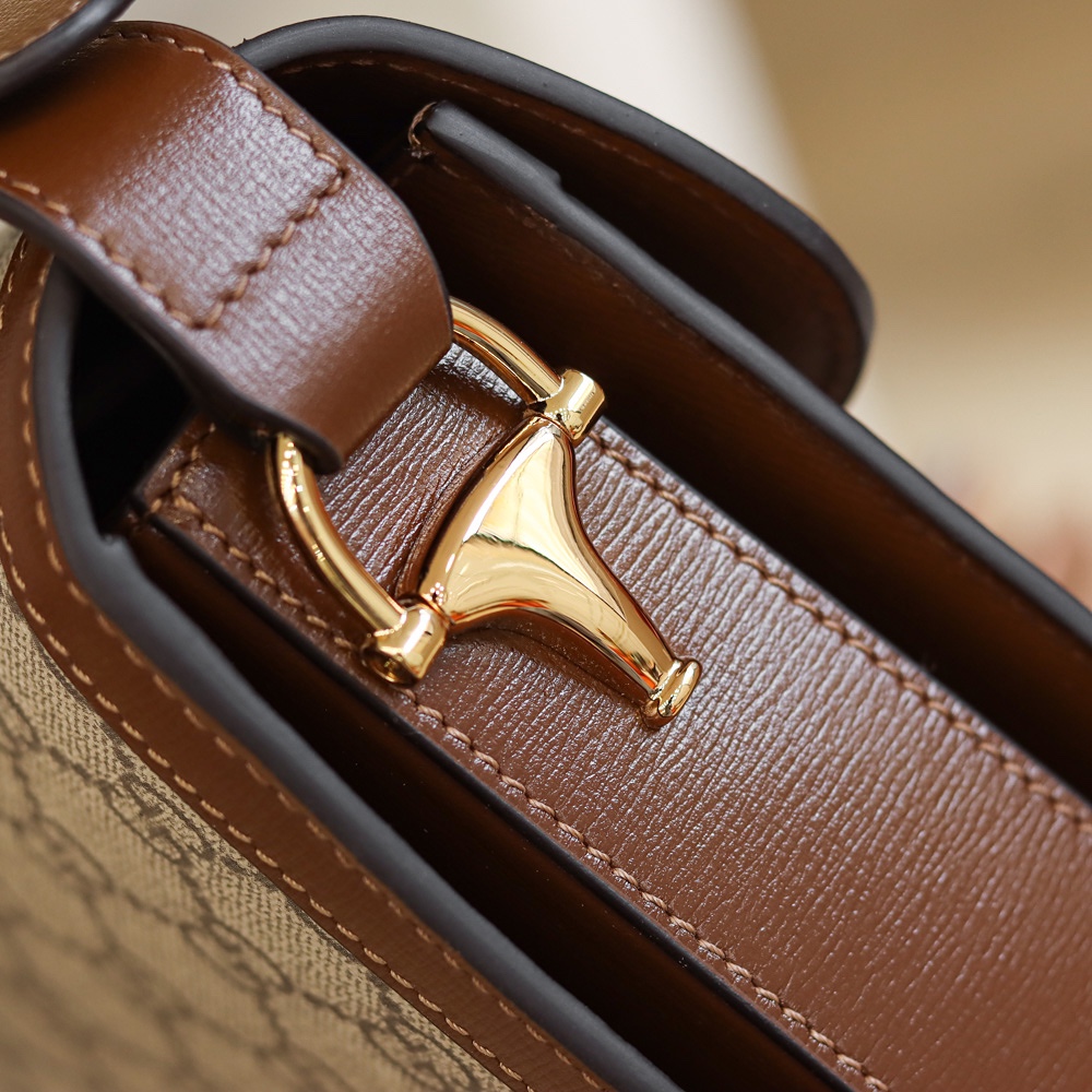Gucci Horsebit 1955马鞍包 602204棕色