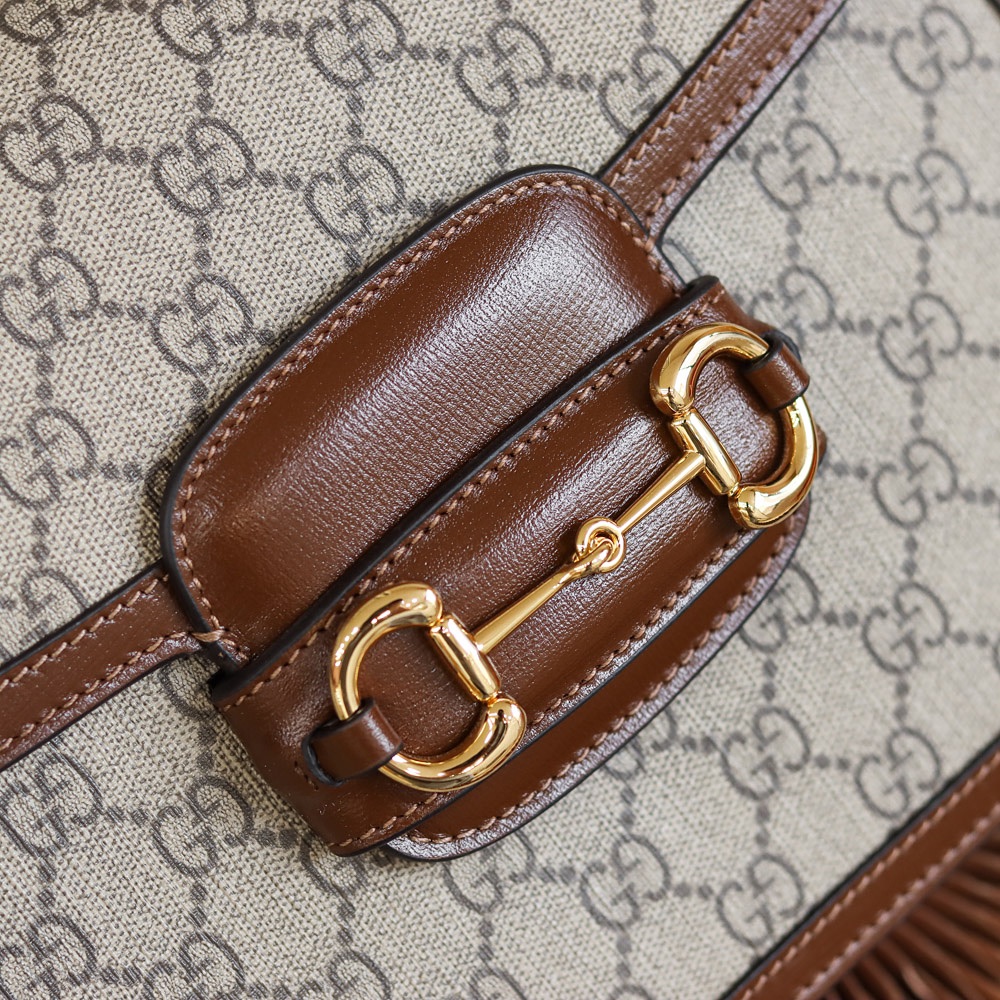 Gucci Horsebit 1955马鞍包 602204棕色
