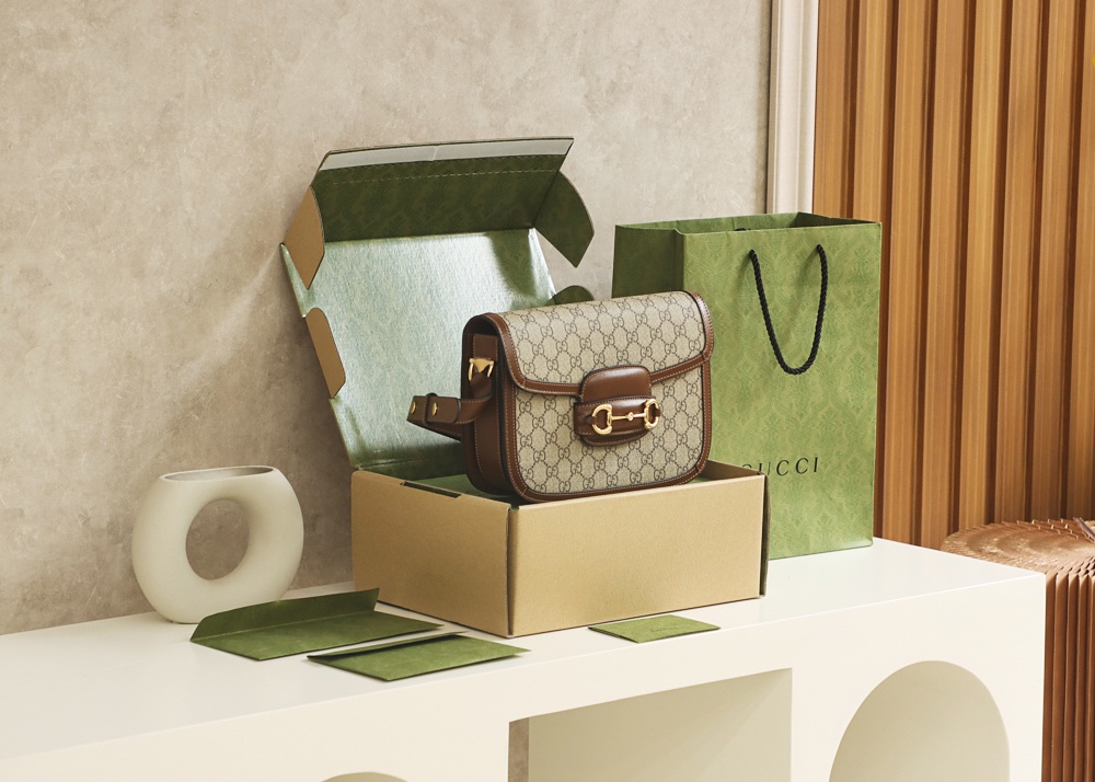 Gucci Horsebit 1955马鞍包 602204棕色