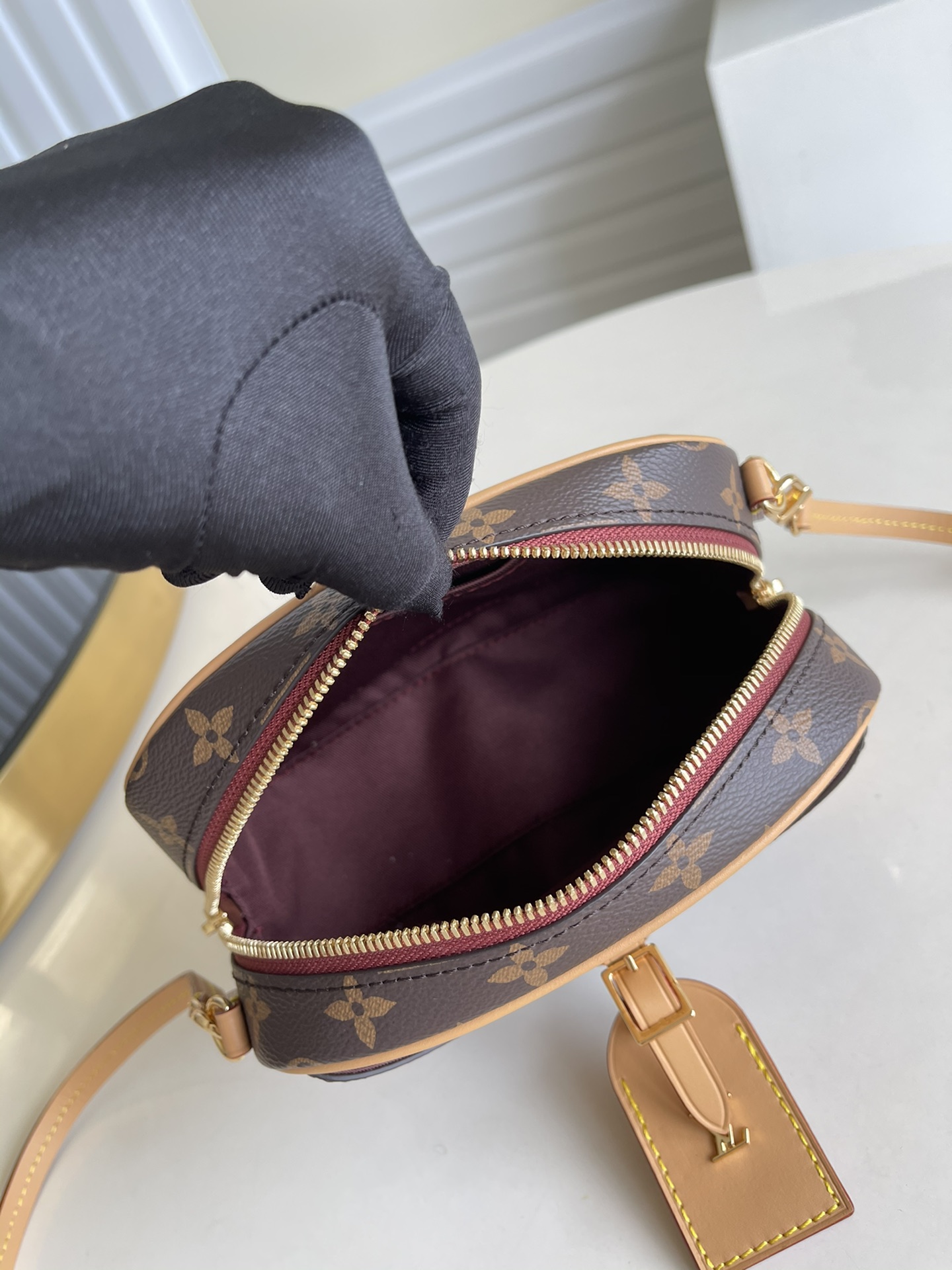 Louis Vuitton LV Deauville 迷你手袋 M45528老花