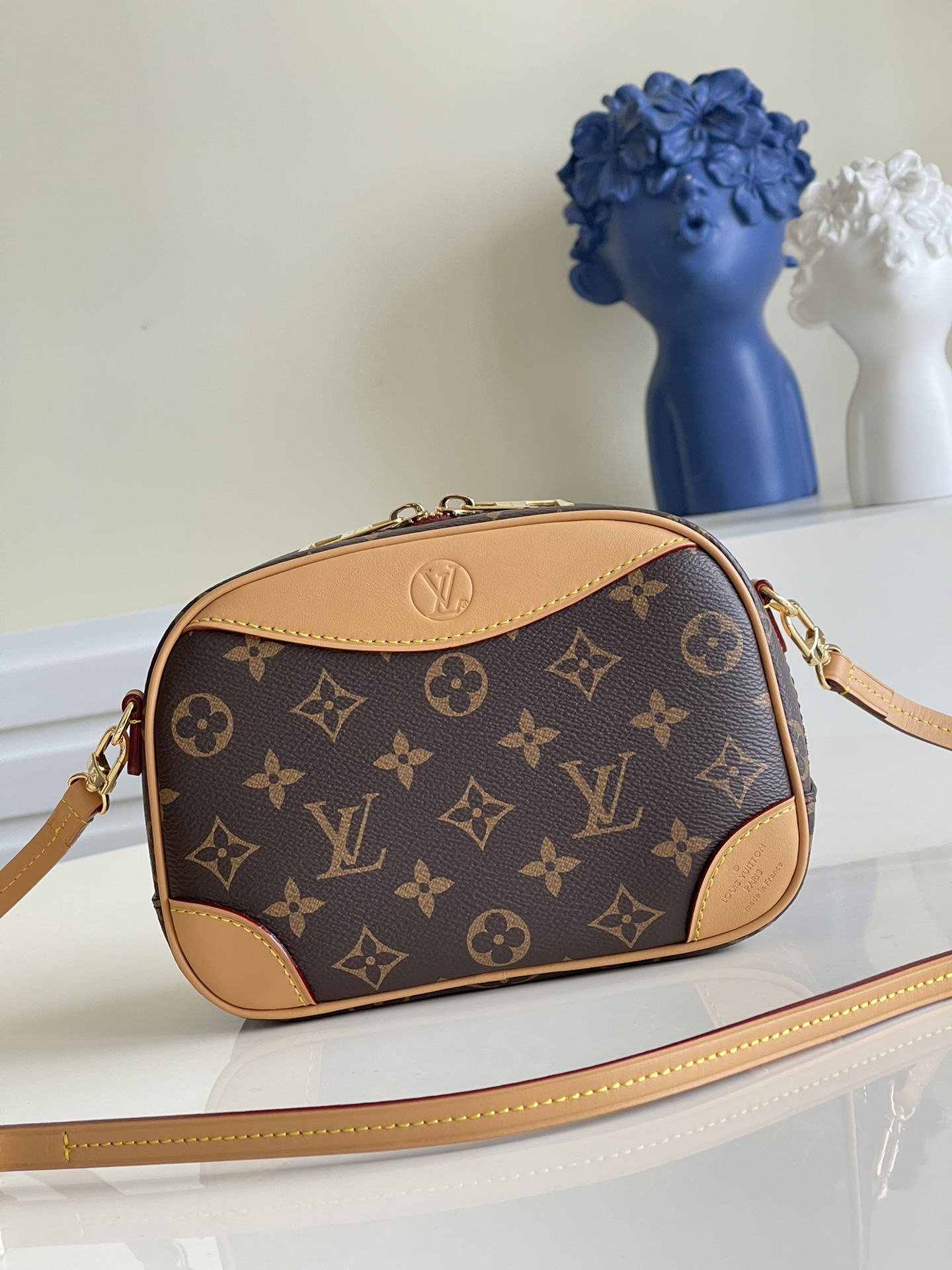 Louis Vuitton LV Deauville 迷你手袋 M45528老花