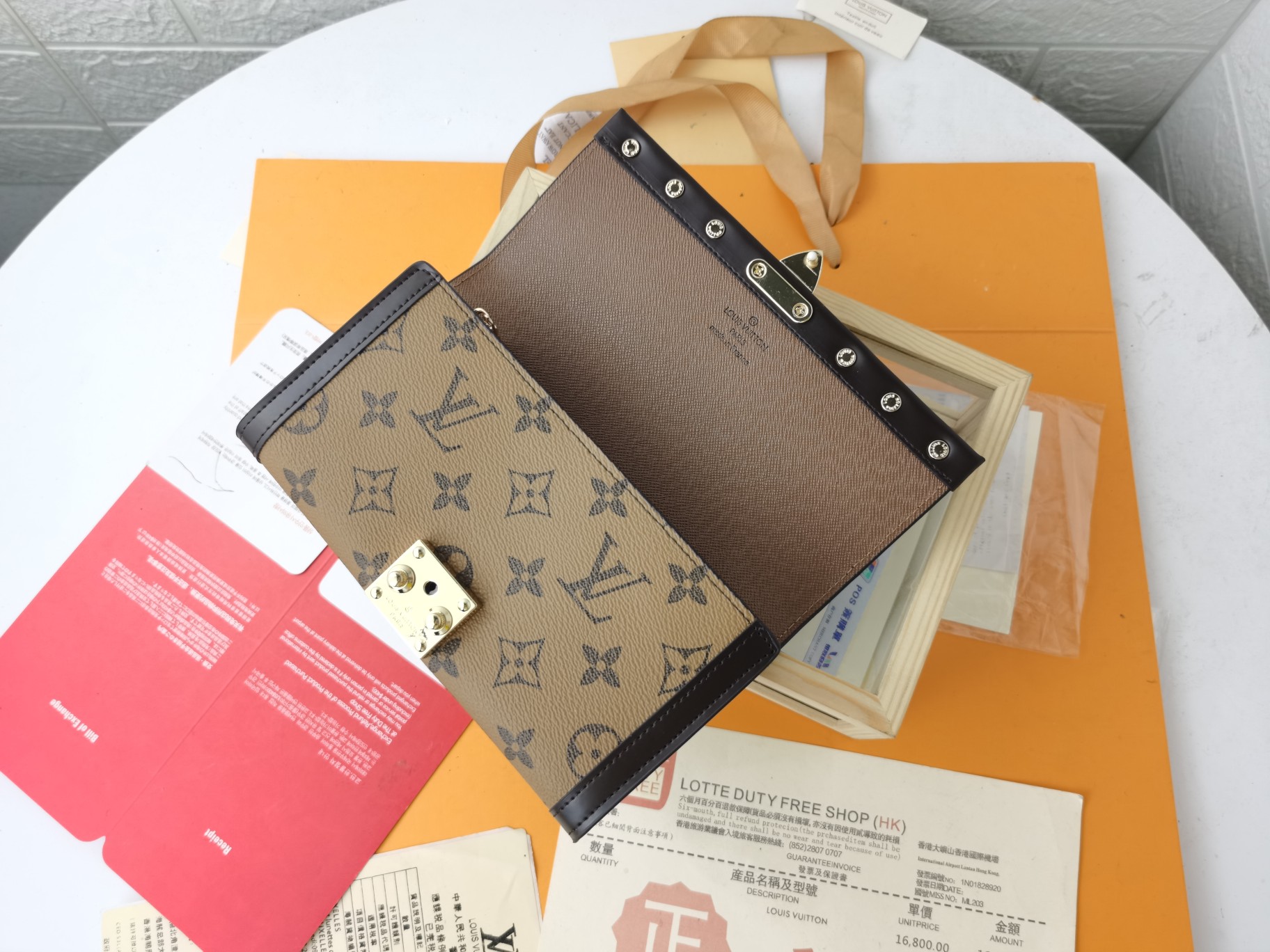 ルイ・ヴィトン Venice 財布 - Damier Ebene 帆布製の洗練されたデザイン