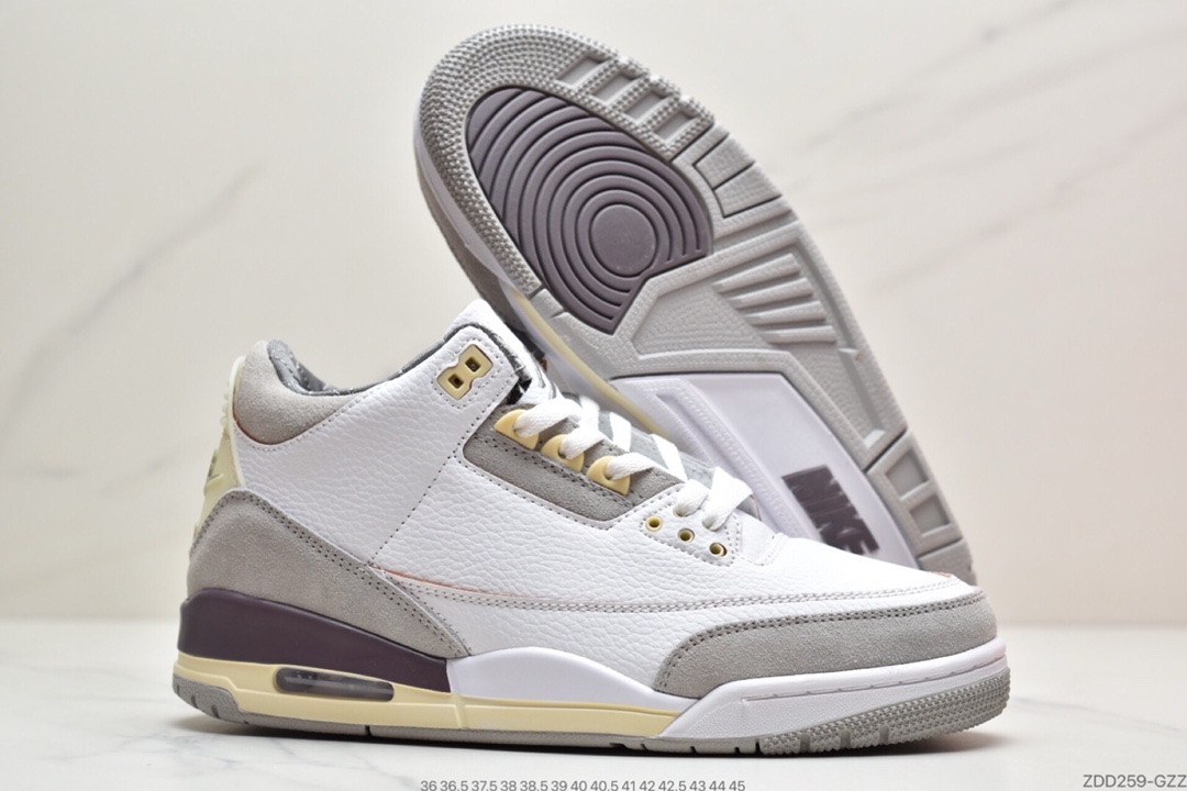 180 A Ma Maniere x Air Jordan 3 做旧联名 有着做旧泛黄 DH3434-110