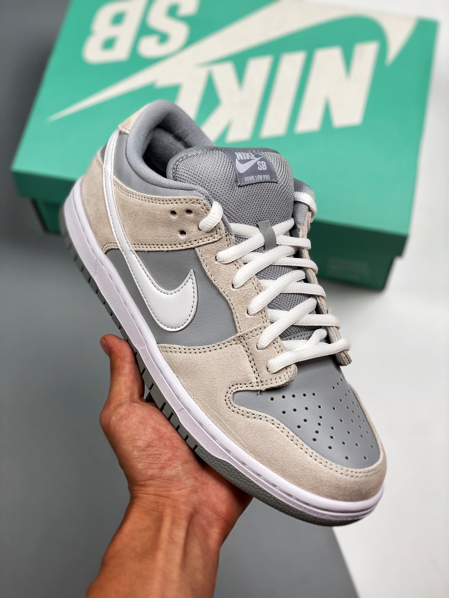 G versión original pura oferta especial beneficio 🧧 Nike SB Dunk Low Summit White Wolf Grey TRD zorro ártico, gris bla…