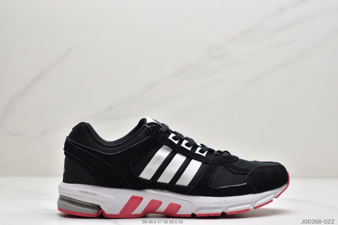 180 阿迪达斯Adidas Equipment 10 EM四季款中性简约缓震耐磨网透漫步跑鞋 FU8353