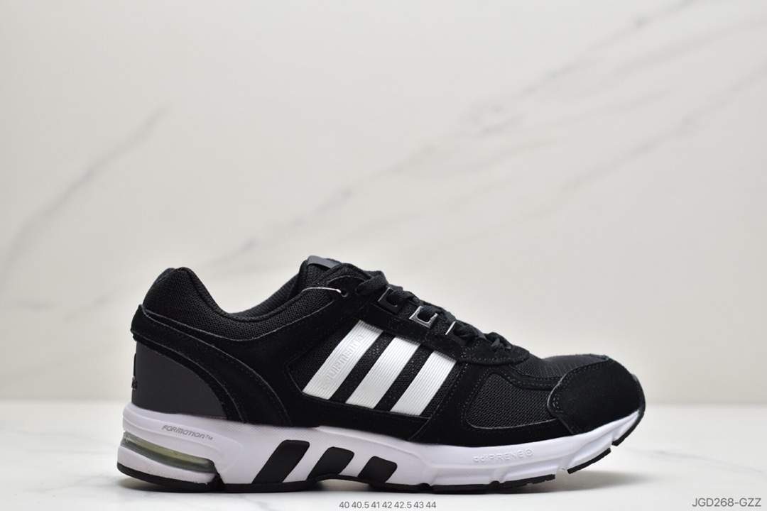 180 阿迪达斯Adidas Equipment 10 EM四季款中性简约缓震耐磨网透漫步跑鞋 FU8353