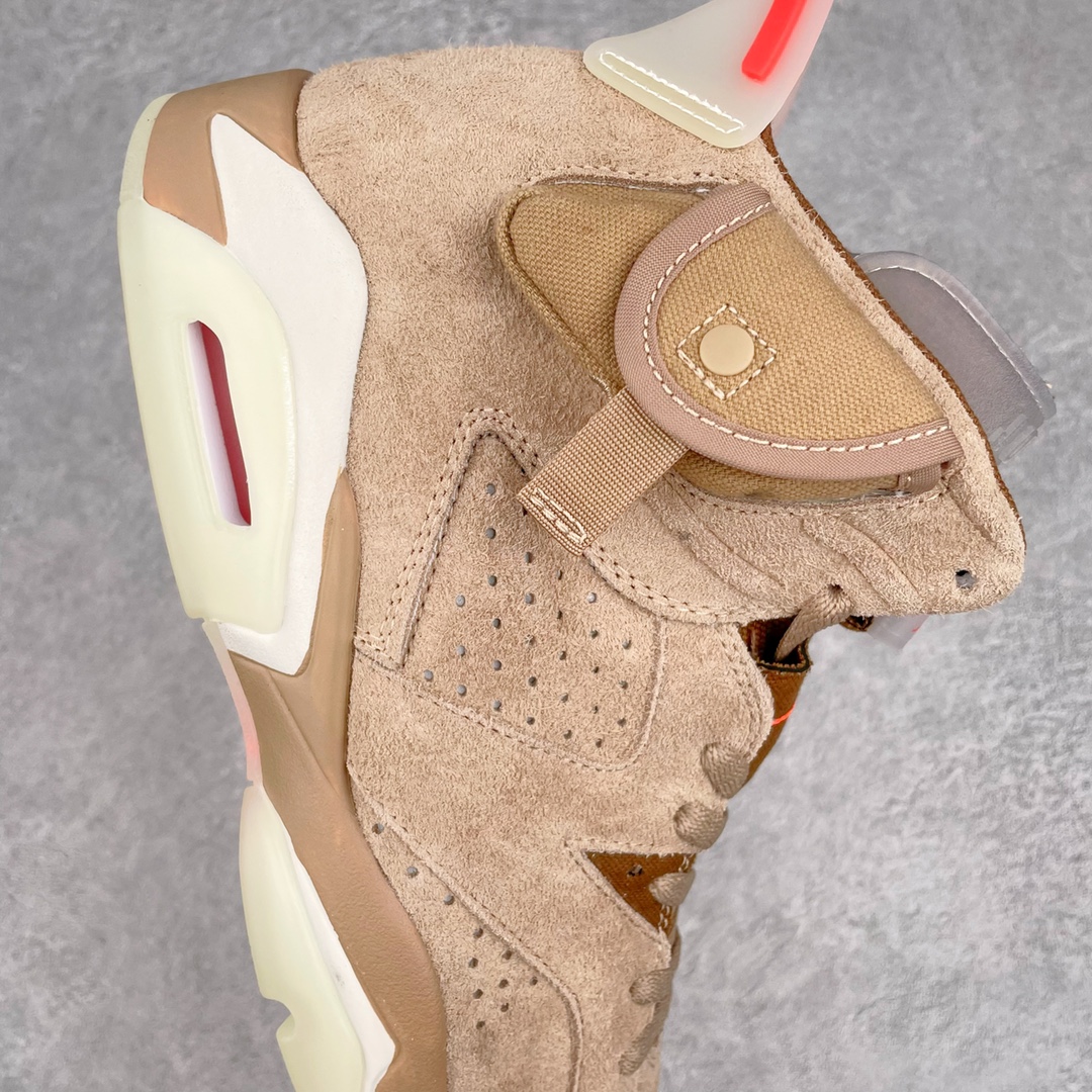 纯原Travis Scott x Air Jordan AJ6 TS联名卡其棕 DH0690-200