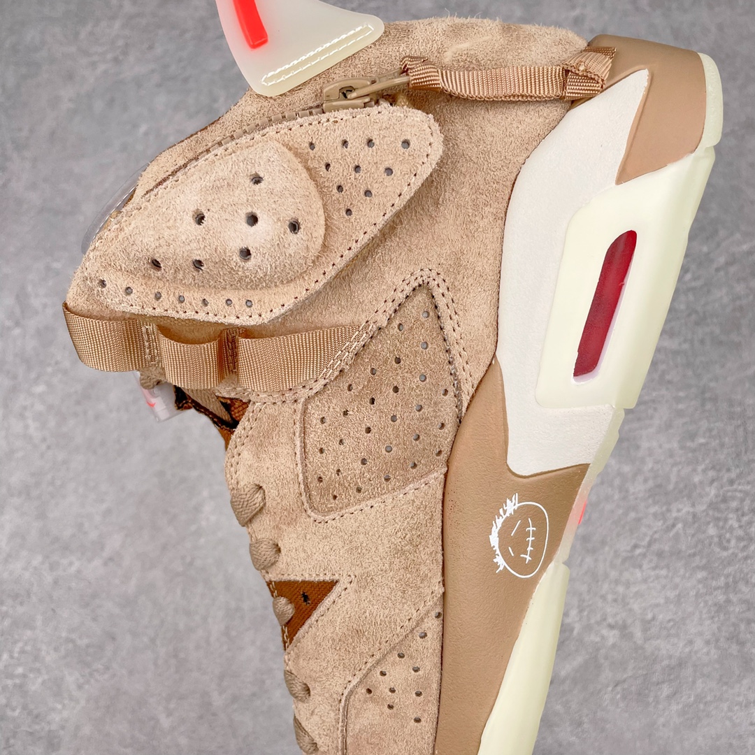 纯原Travis Scott x Air Jordan AJ6 TS联名卡其棕 DH0690-200