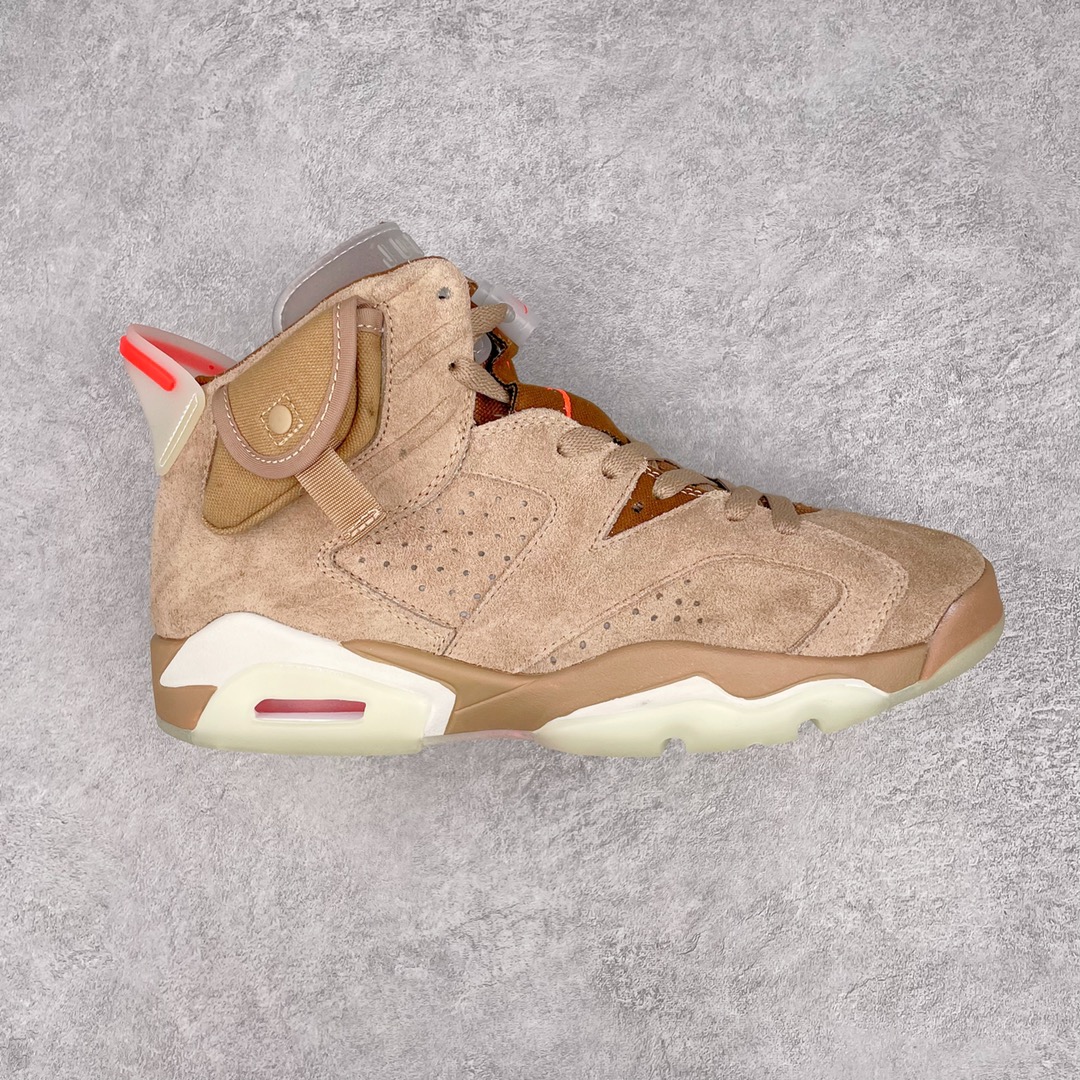 纯原Travis Scott x Air Jordan AJ6 TS联名卡其棕 DH0690-200