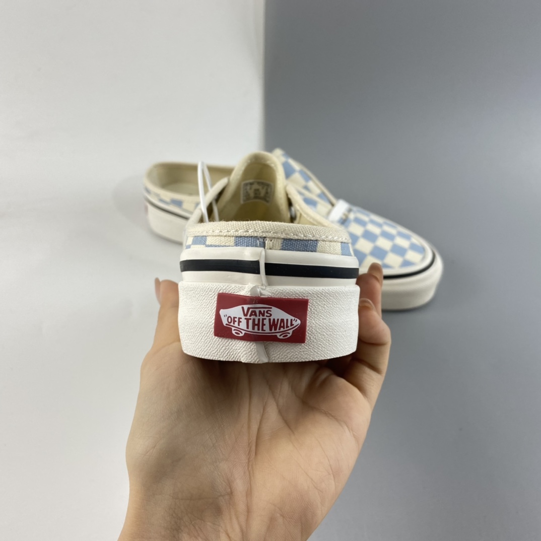 P140 Vans Authentic 万斯安纳海姆棋盘格子半拖懒人一脚蹬 经典aut VN0A54F75BU