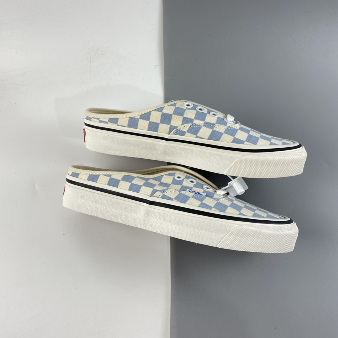 P140 Vans Authentic 万斯安纳海姆棋盘格子半拖懒人一脚蹬 经典aut VN0A54F75BU