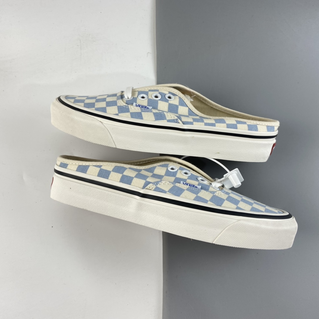 P140 Vans Authentic 万斯安纳海姆棋盘格子半拖懒人一脚蹬 经典aut VN0A54F75BU