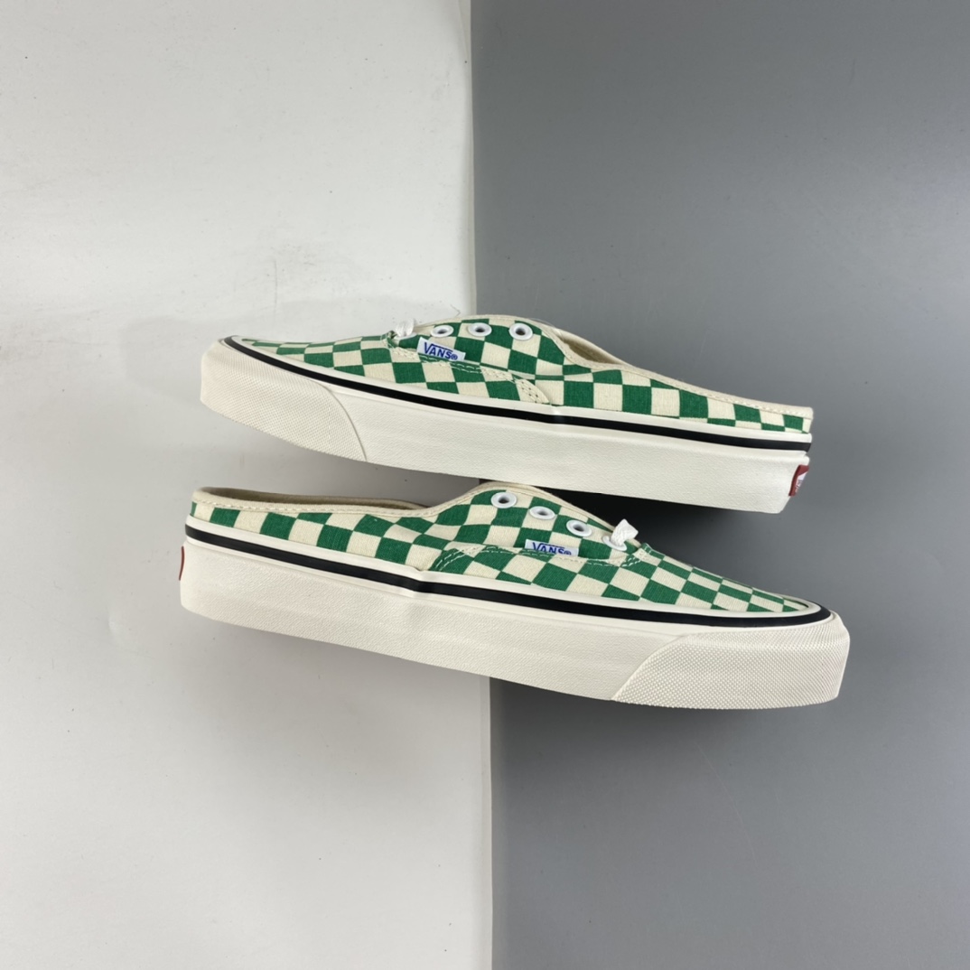 P140 Vans Authentic 万斯安纳海姆棋盘格子半拖懒人一脚蹬 经典aut VN0A54F75GR
