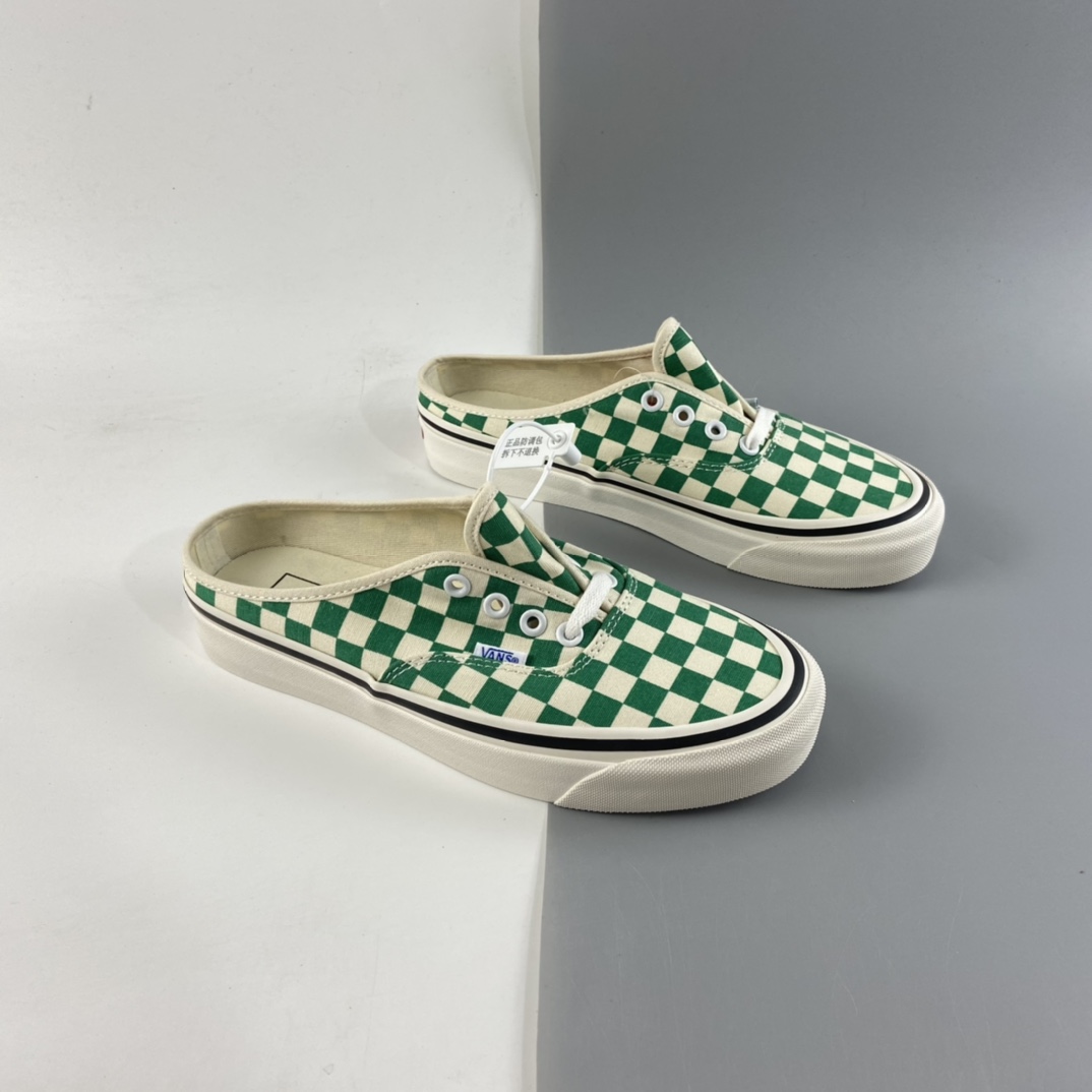P140 Vans Authentic 万斯安纳海姆棋盘格子半拖懒人一脚蹬 经典aut VN0A54F75GR