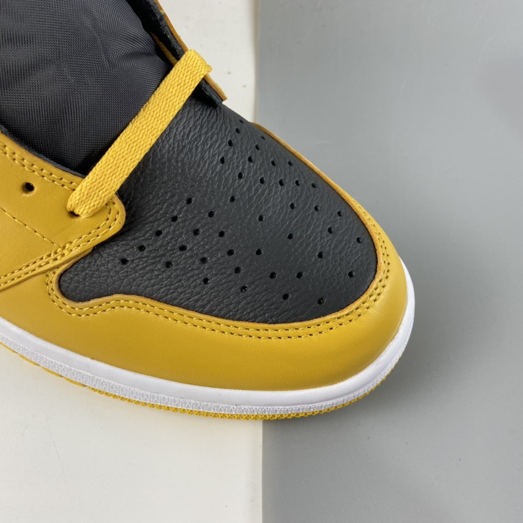 P450 Nk Air Jordan 1 Retro High OG”Pollen”AJ1代经典复古经典高帮百搭文化篮球鞋“黑黄”555088-701