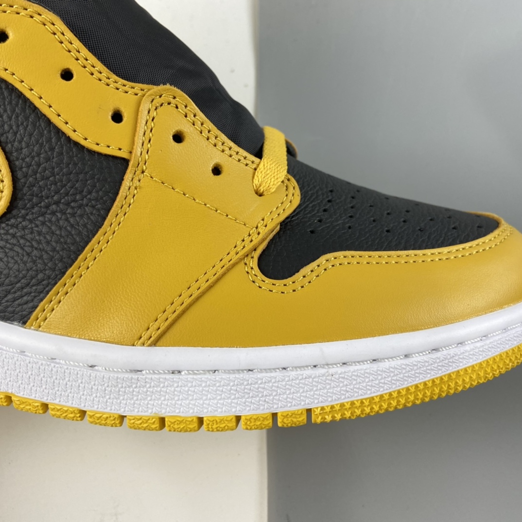 P450 Nk Air Jordan 1 Retro High OG”Pollen”AJ1代经典复古经典高帮百搭文化篮球鞋“黑黄”555088-701