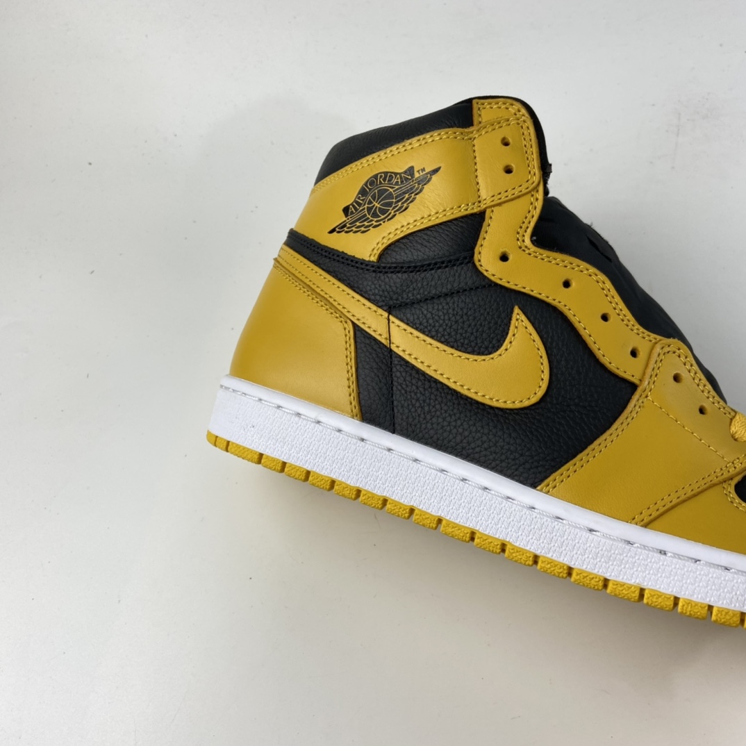 P450 Nk Air Jordan 1 Retro High OG”Pollen”AJ1代经典复古经典高帮百搭文化篮球鞋“黑黄”555088-701