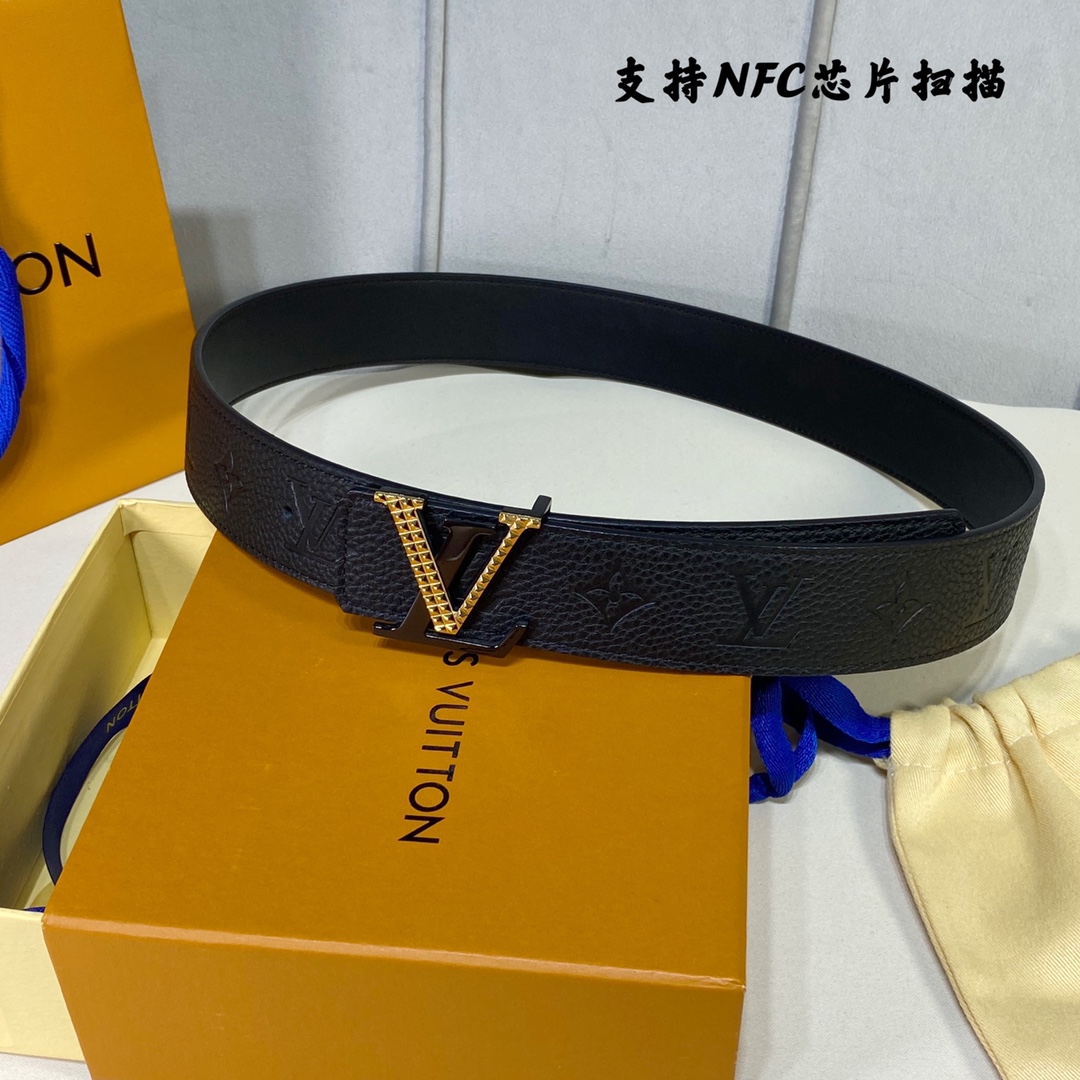 Louis Vuitton Belts Calfskin Cowhide