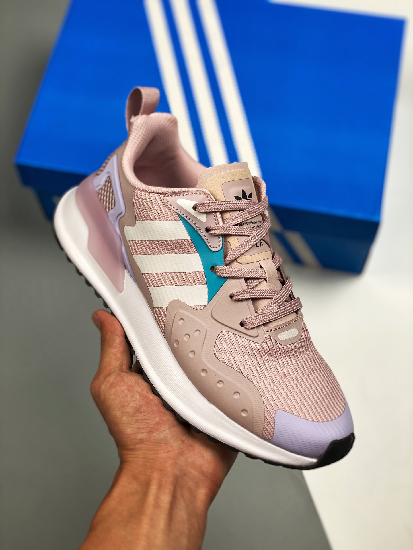 Adidas X_PLR rosa claro púrpura, lanzamiento limitado en el extranjero, caja original oficial, zapatillas de running ve…