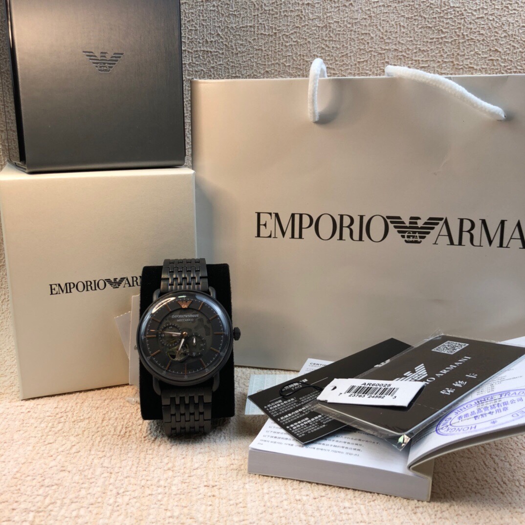 Armani EMPORIO ARMANI Modelo: AR60025 Tipo de movimiento: Maquinaria esquelética automática importada Tipo de…