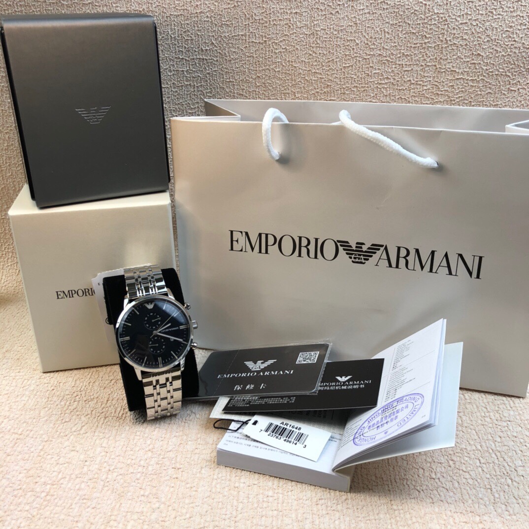 Armani Armani original Modelo: Ar1648 Caja: acero inoxidable 316L Espejo del reloj: vidrio mineral reforzado …