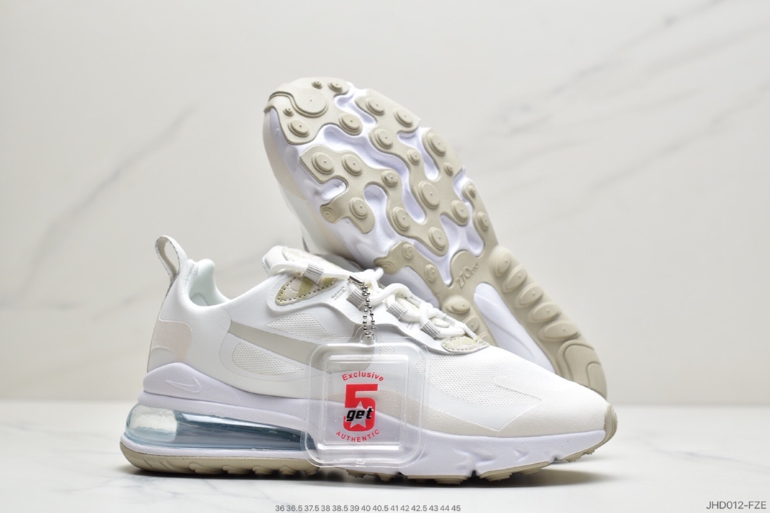 190 耐克Nike Air Max 270 React 半小掌气垫跑鞋  CV8818-102