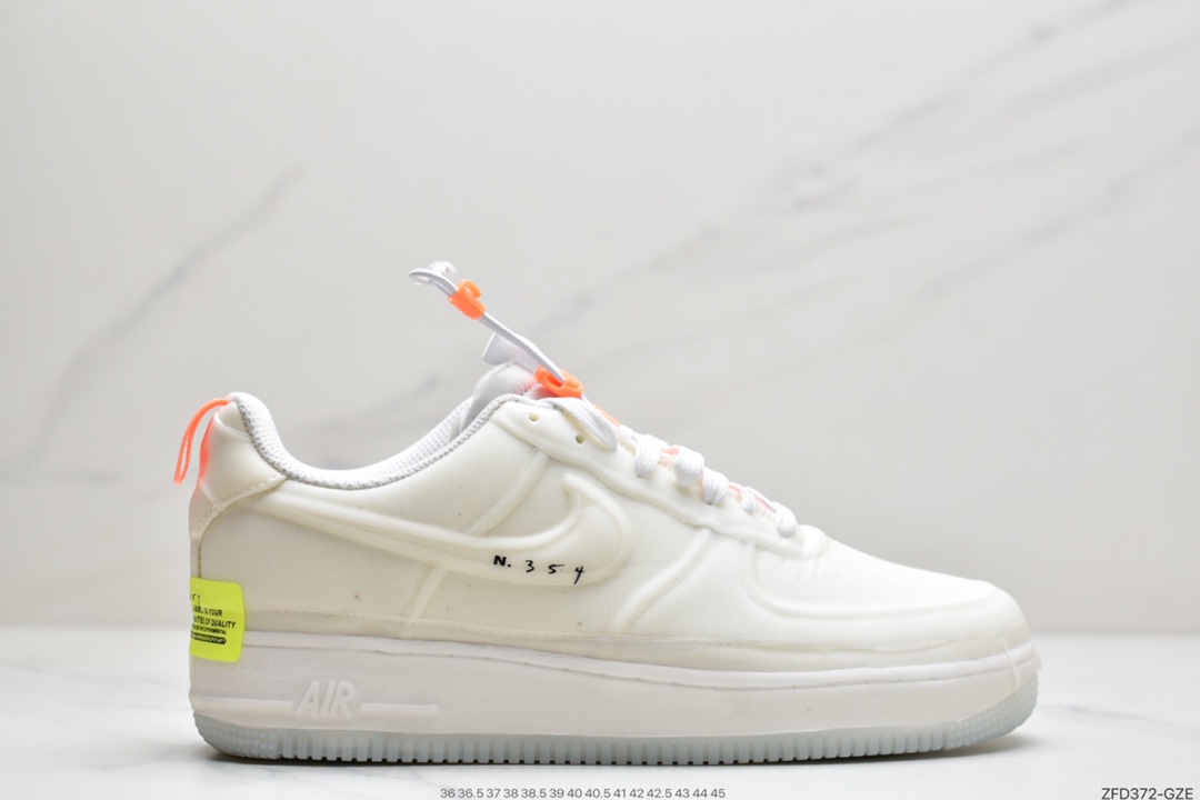 280 耐克Nike Air Force 1 Experimental-Type N. 354”Sail Atomic Orange”空军一号经典低帮 CV1754-100