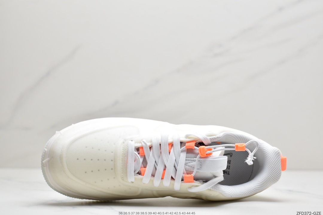 280 耐克Nike Air Force 1 Experimental-Type N. 354”Sail Atomic Orange”空军一号经典低帮 CV1754-100