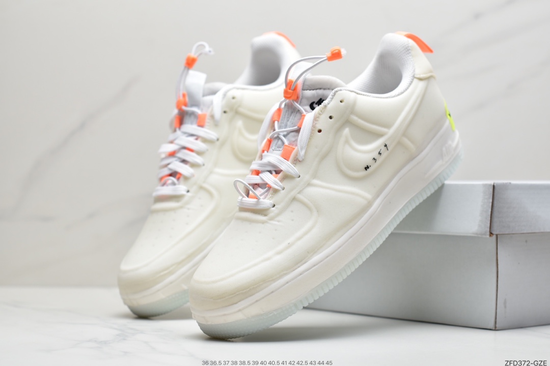 280 耐克Nike Air Force 1 Experimental-Type N. 354”Sail Atomic Orange”空军一号经典低帮 CV1754-100