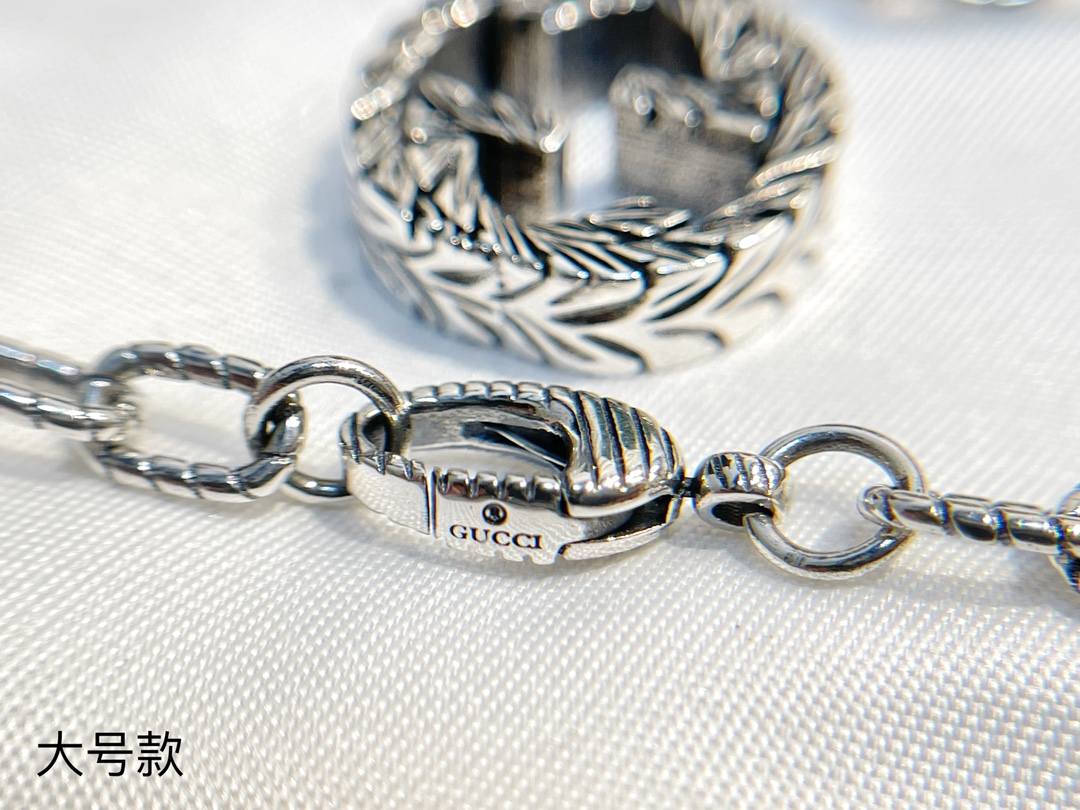 新款Gucci古驰互扣式双G项链