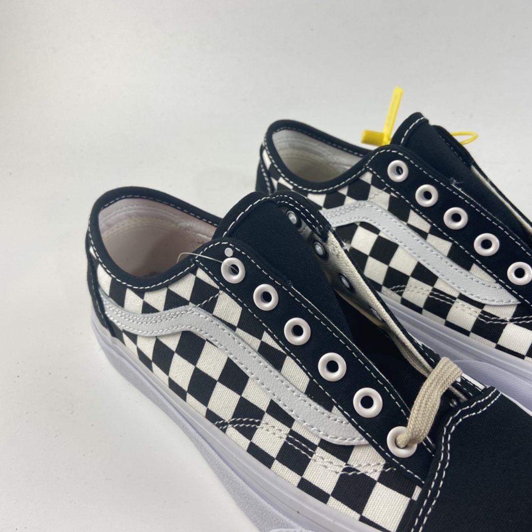P150 Vans Style 36 范斯官方 超轻环保 小头黑白棋盘格低帮板鞋运动鞋 VN0A3MVL42E